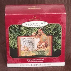 NIB HALLMARK KEEPSAKE DAVID & GOLIATH ORNAMENT
